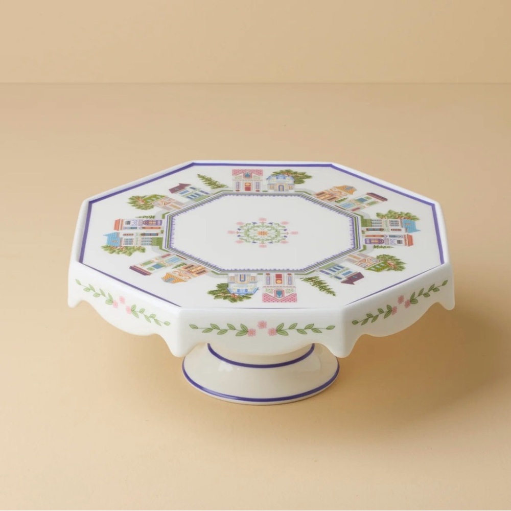 Lenox Spice Village Cake Plate/Pedestal - 2026 - New in box!